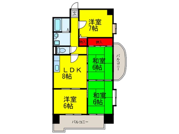 レグルス堺東の物件間取画像